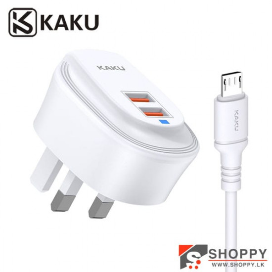 KAKUSHIGA DUAL PORT CHARGER MICRO CABLE