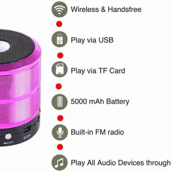 WS-887 Wireless Bluetooth Portable Speaker