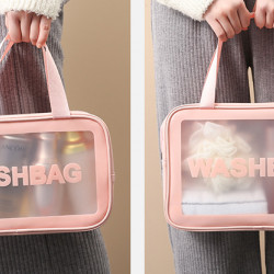 Portable Travel Wash Bag Female Transparent Bag