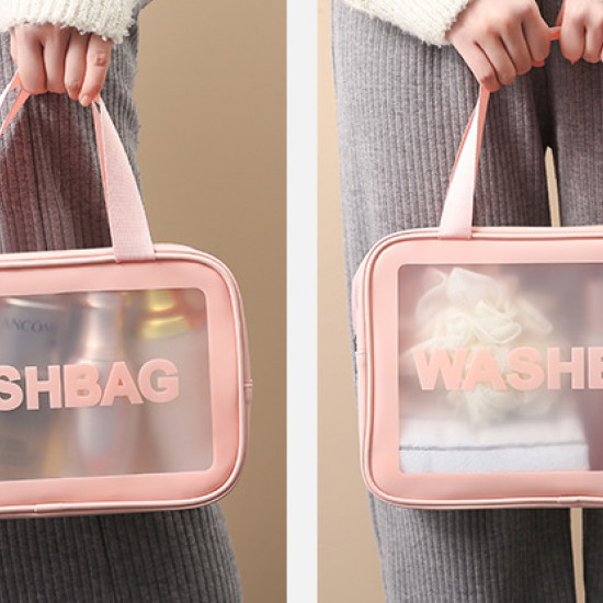 Portable Travel Wash Bag Female Transparent Bag