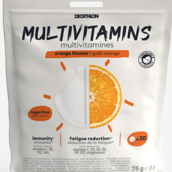 Decathlon Nutrition Orange Multivitamin Tablets