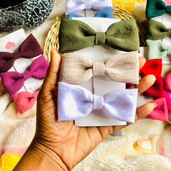 Small Hair Bow Clips