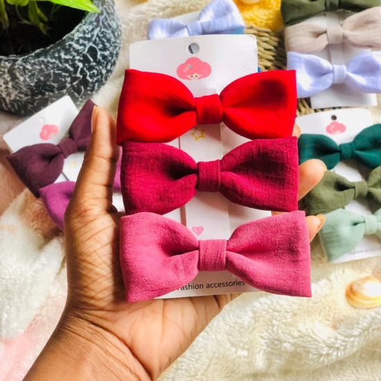 Small Hair Bow Clips