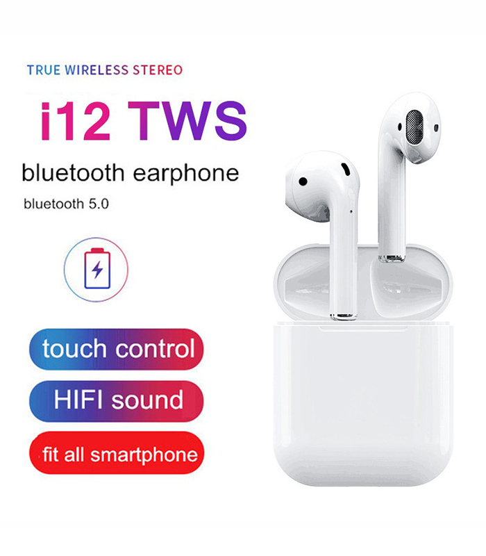 Air pods 12 earphone i12 Tws Wireless Bluetooth earphone headset Drop  shipping - For Android & IOS